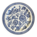 Assiette plate Ridgway Jacobean bleue