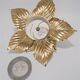 Applique fleur dorée