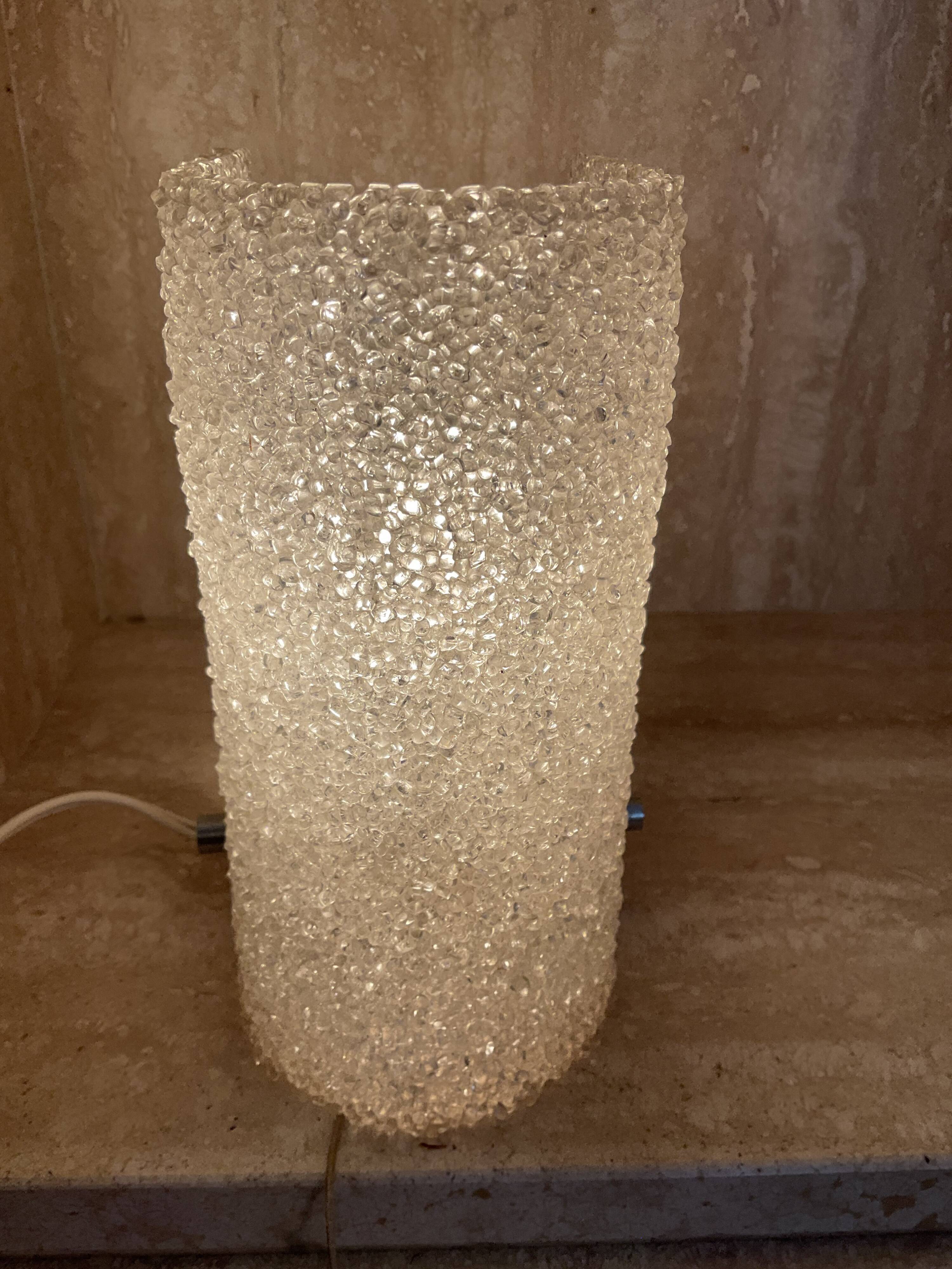 Vintage perspex wall lamp from the 60s-70s