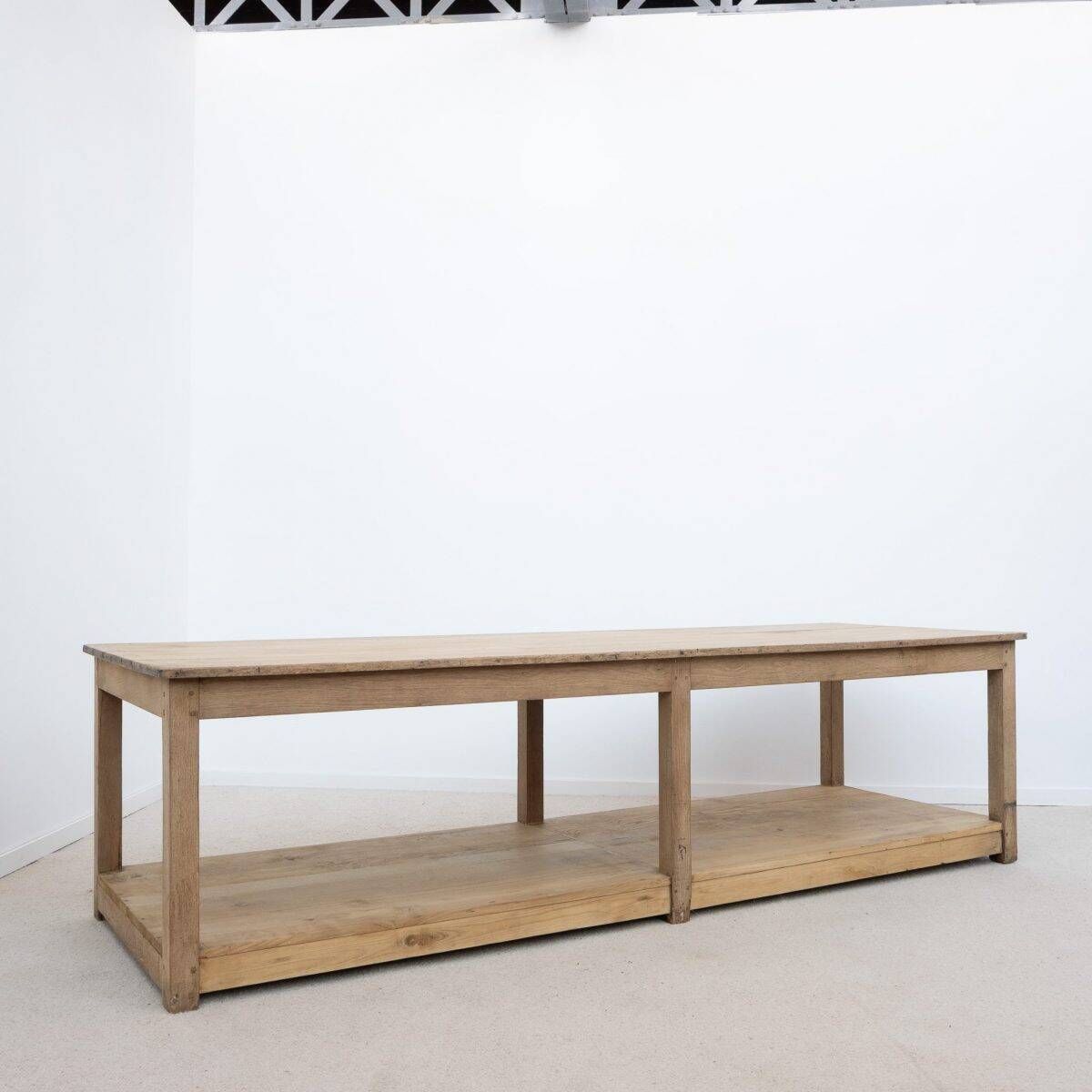 Grande table de drapier en chêne – début XXe siècle
