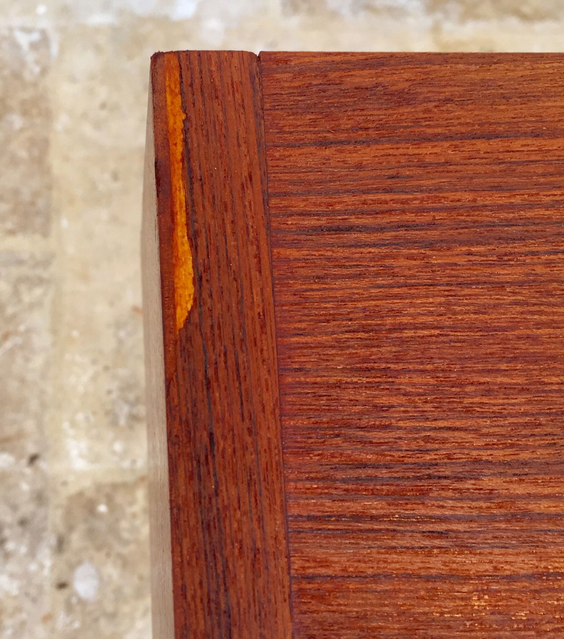 Pair of nightstands vintage teak Scandinavian style