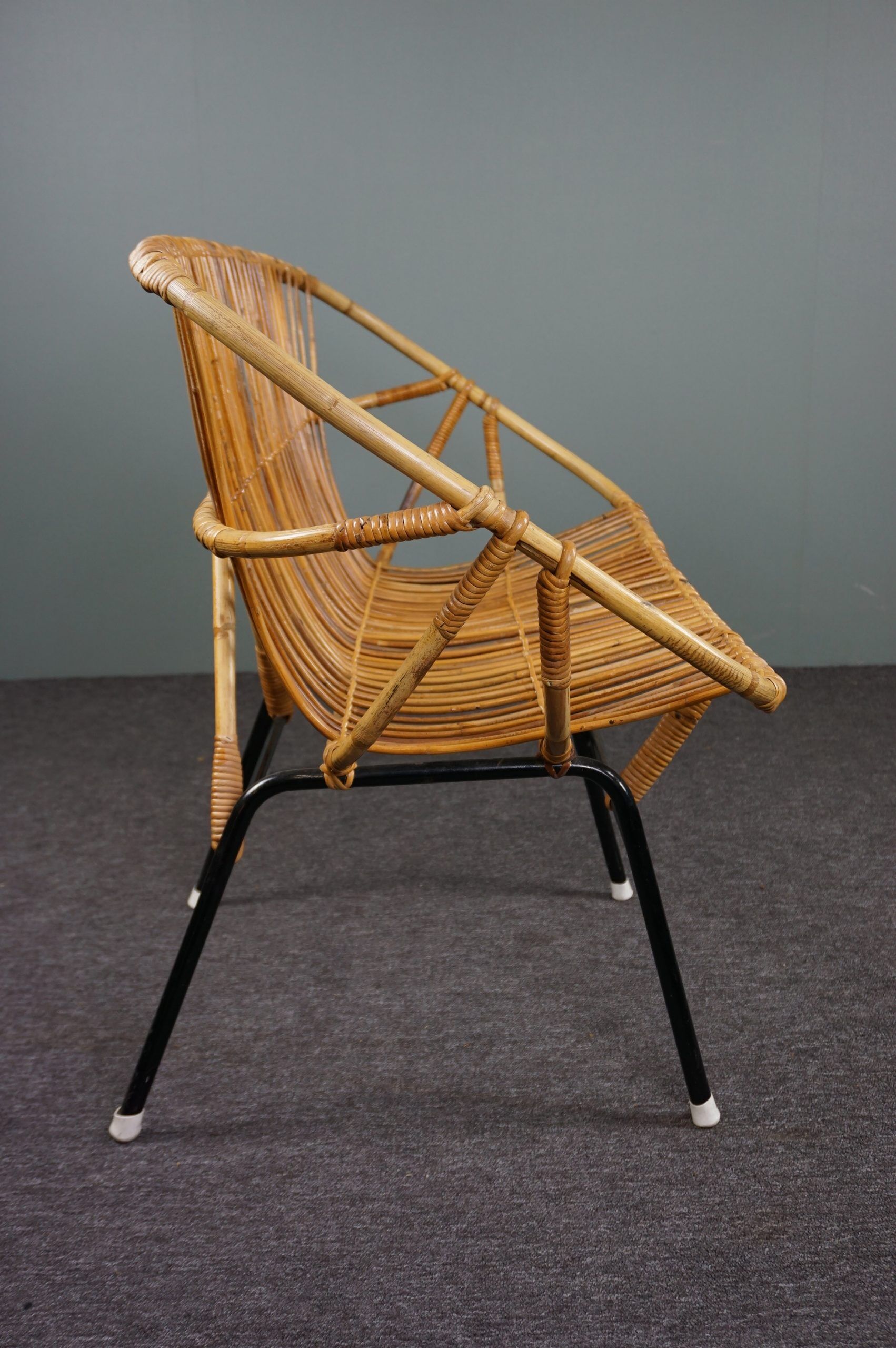 Rattan bench by Rohé Noordwolde