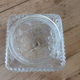 Plafonnier ancien en verre moulé
