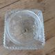 Antique ceiling light in molded glass