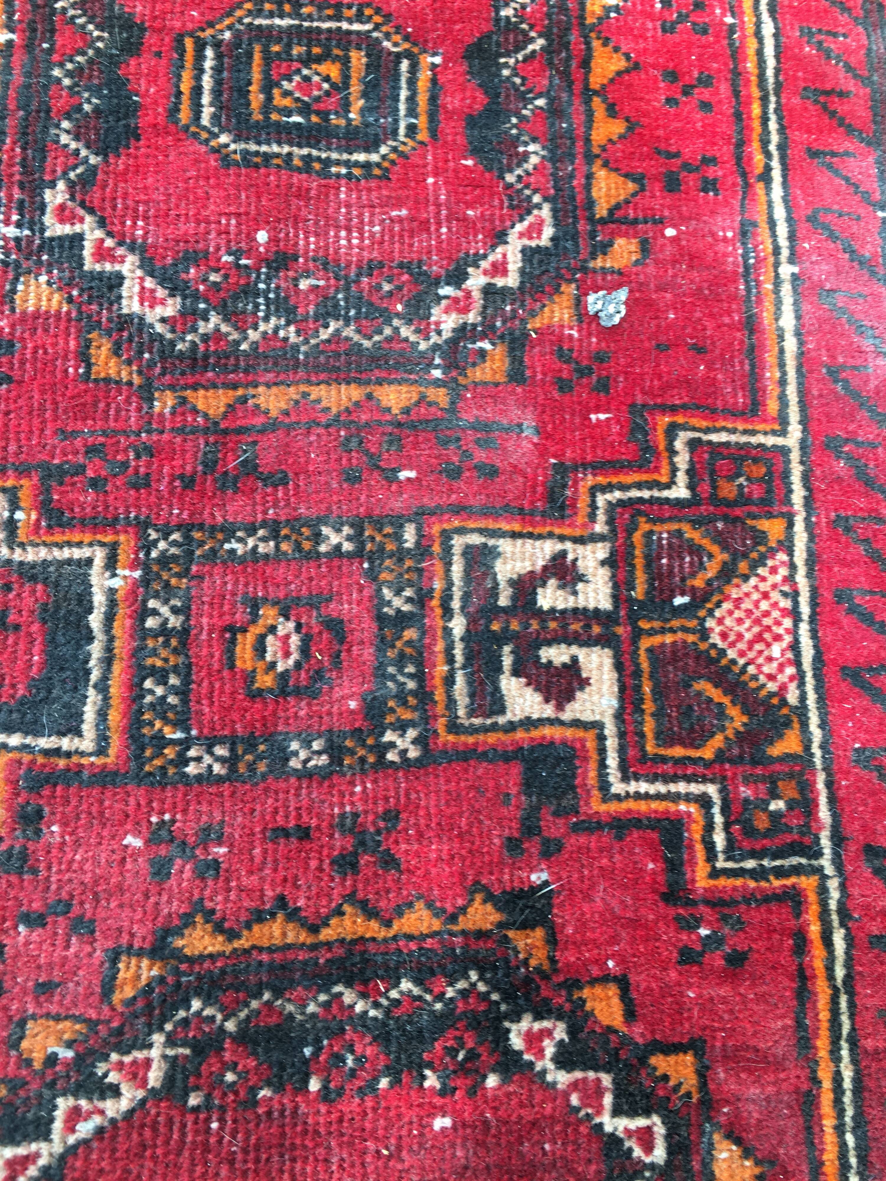 1930 wool bukhara carpet - 180x101cm