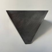 Pair of vintage wall lights, brushed metal, France 1970.
