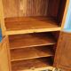 Old Art Deco radio cabinet in Burmese teak