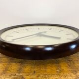 Industrial Bakelite Factory Wall Clock from Pragotron, 1960s