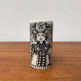 Danish Flora vase from the mid-century by Bjørn Wiinblad for Nymölle Denmark, 1960s.