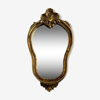 Ancien miroir doré 32x18cm