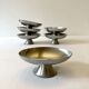 6 coupes à glace ovales en inox
