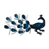 Metal peacock wall decoration