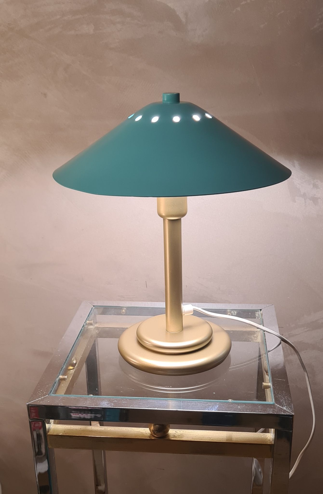 Lampe champignon bureau chevet h33x28 40w