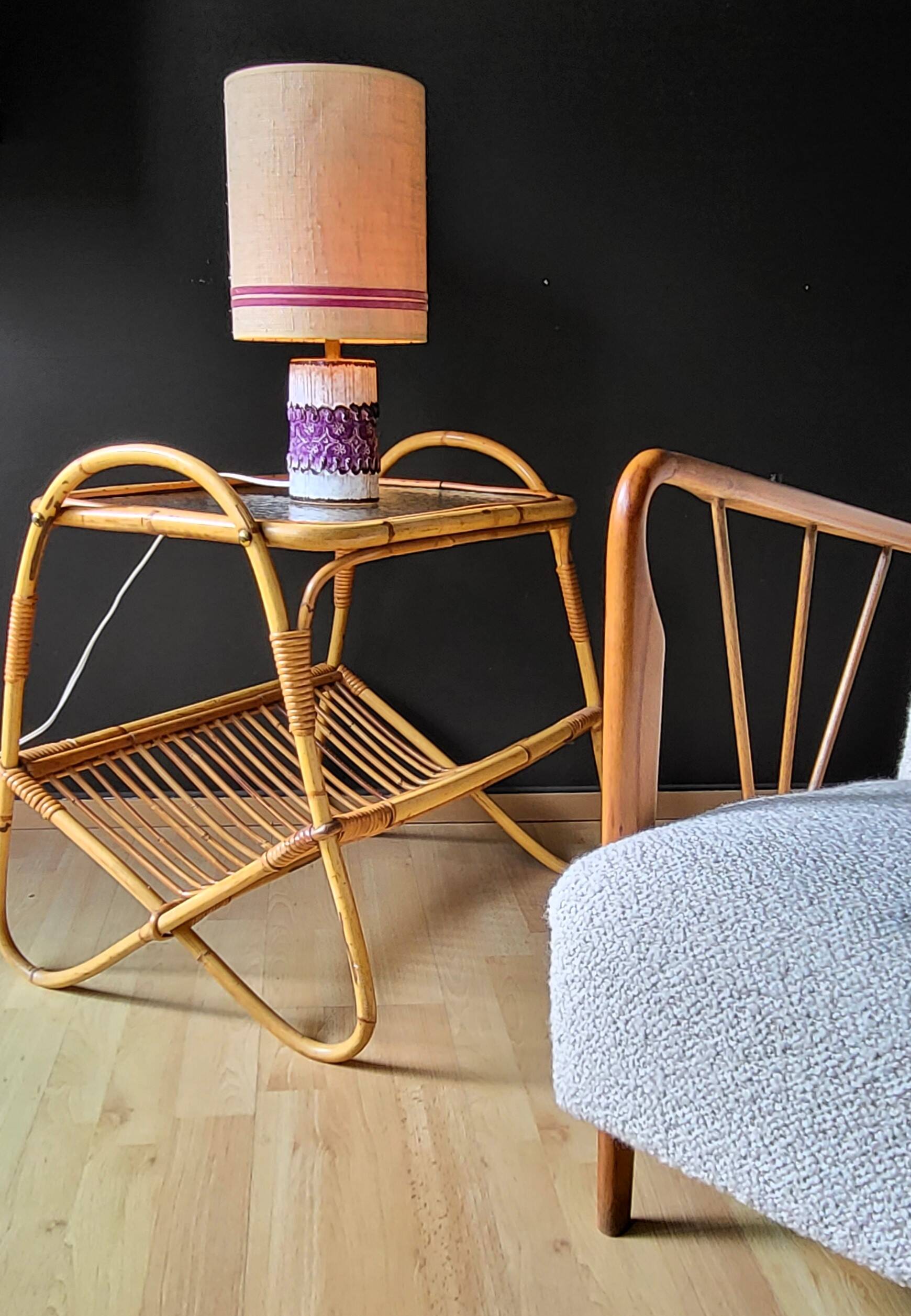 Vintage ceramic living room lamp 60'70'