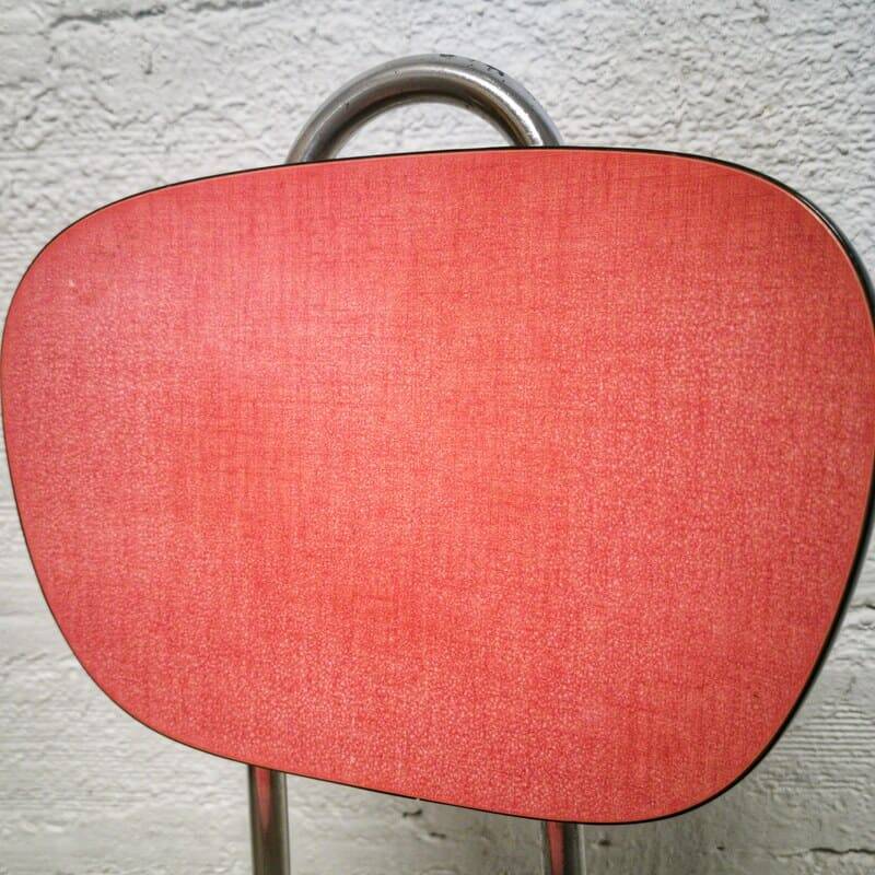 Red formica chair