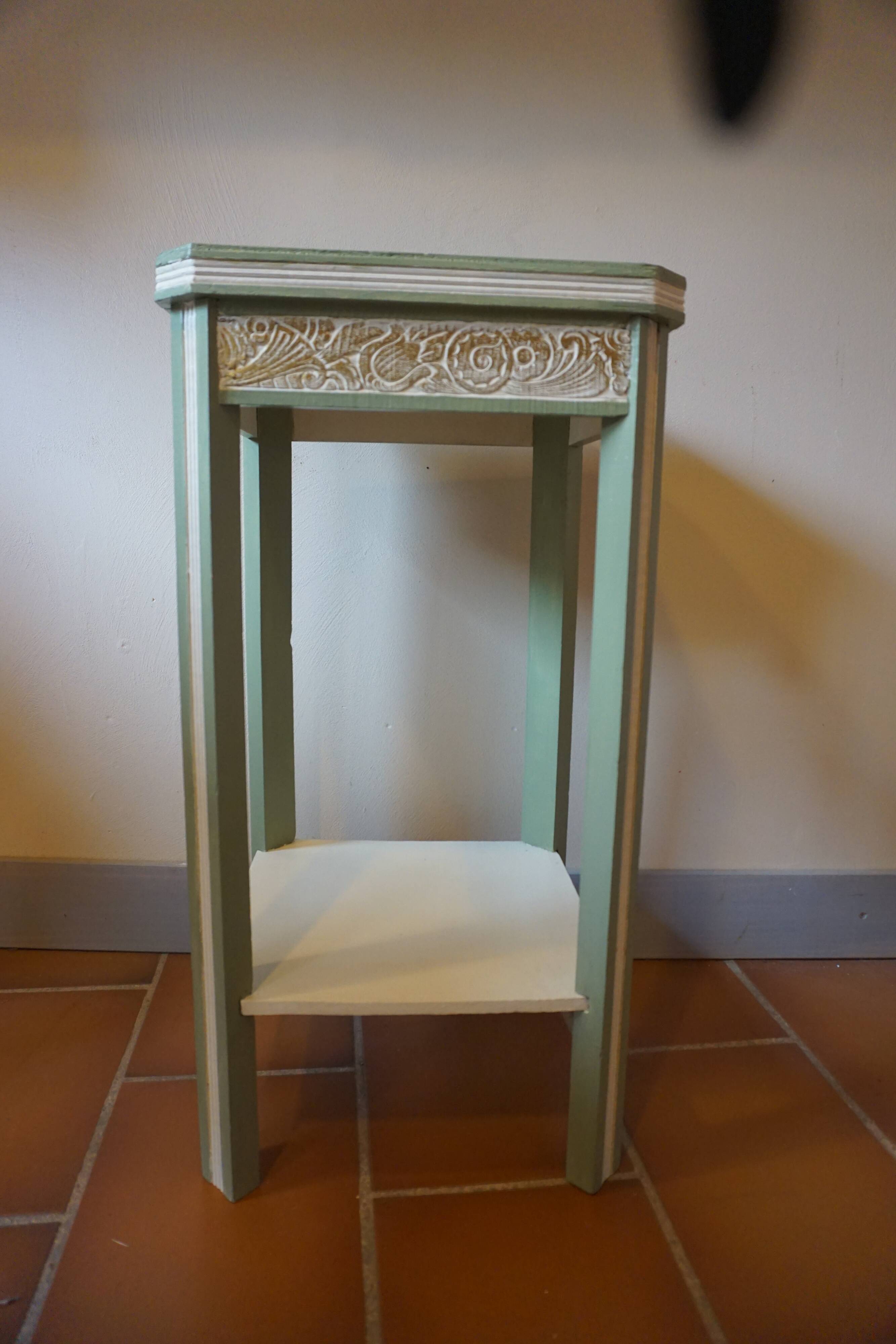 Art Deco painted wooden side table - 1930s