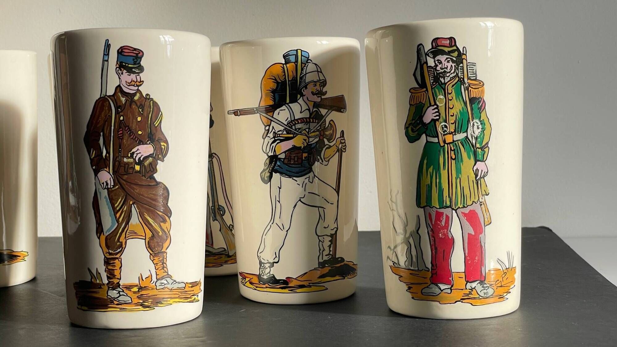 Vintage ceramic orangeade set
