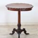 Antique Walnut Gueridon Table, Italy, 19th Century