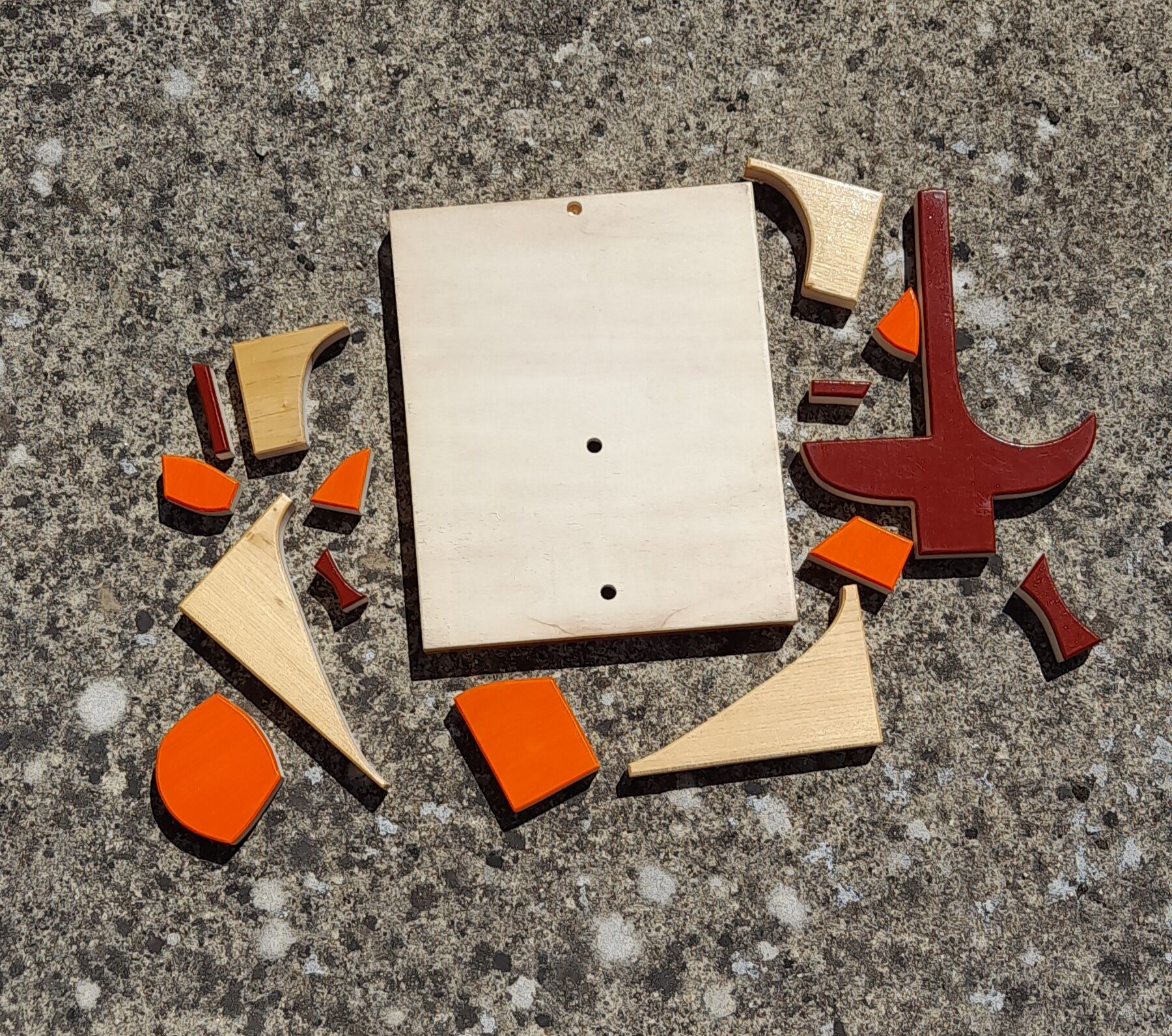 Wooden tree puzzle