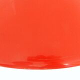 Danish red metal pendant lamp by Preben Fabricius & Jørgen Kastholm for Nordisk Solar, 1960s