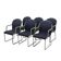 Ensemble de six fauteuils, design italien, années 1990.