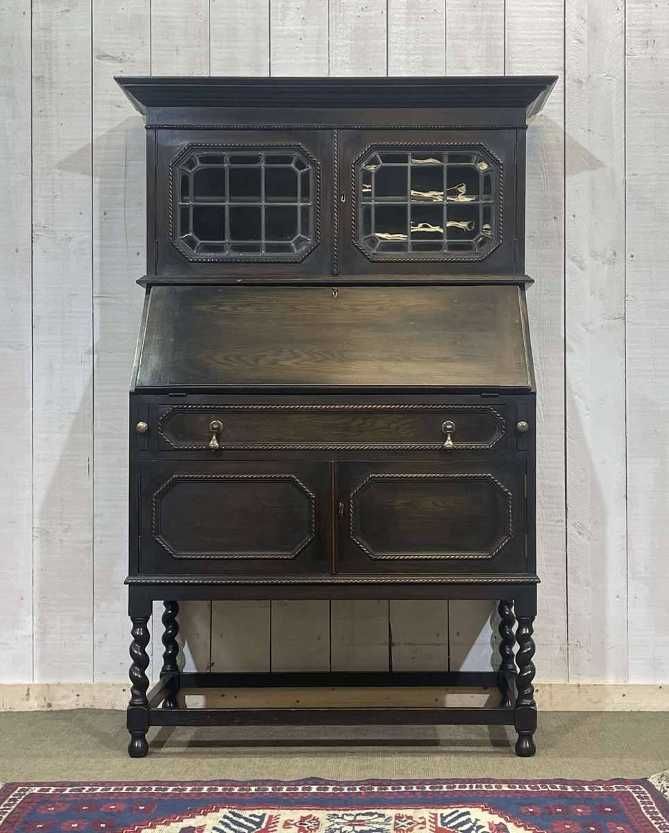 English oak writing desk, early 20th century