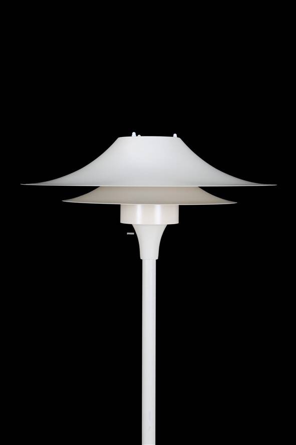 Lyfa floor lamp / cream-white / mid-century / Danish modern design / multilayer / 1970s