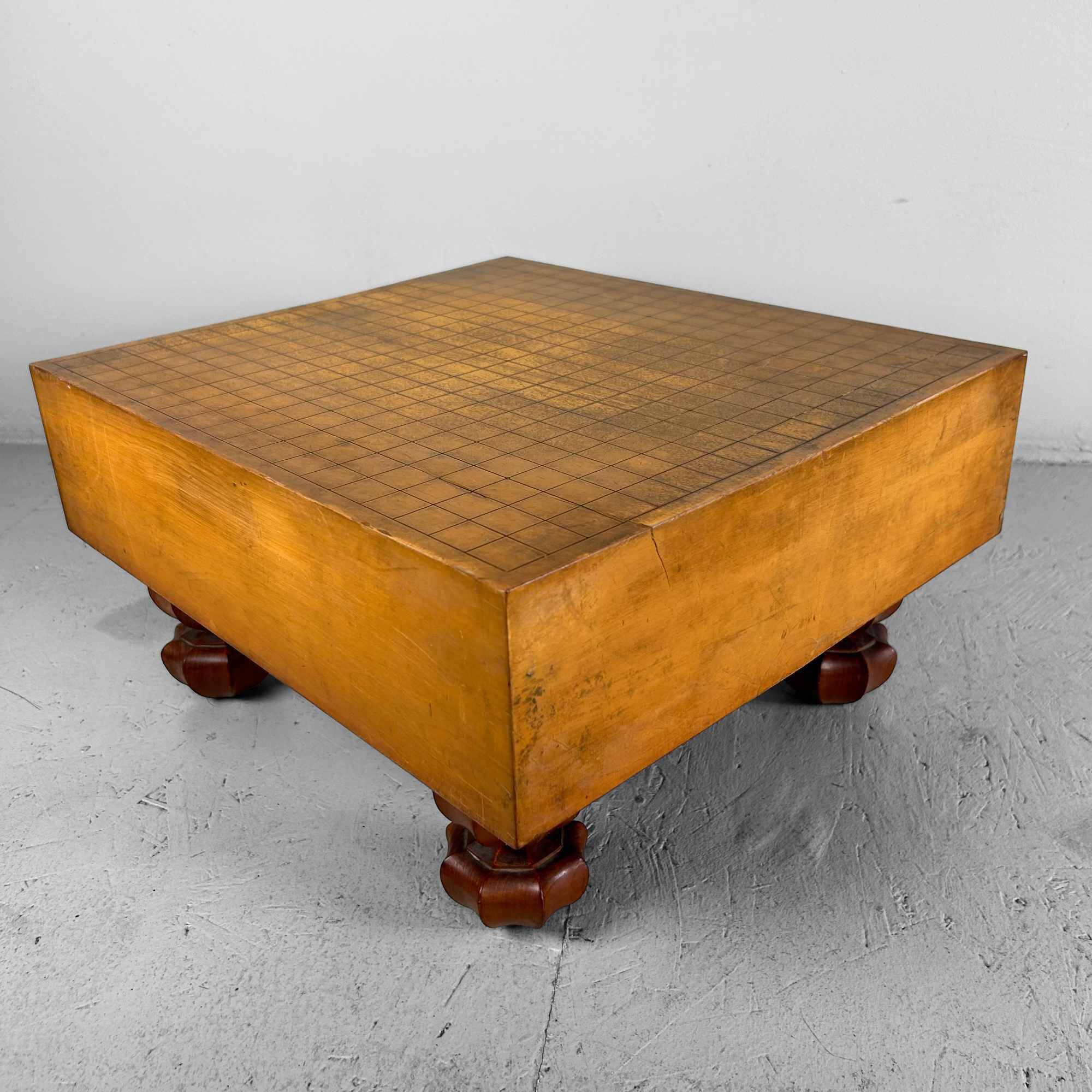 Complete Go Game Board Goban Kaya, 1930s, Japan