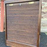 Art Deco sliding curtain binder cabinet