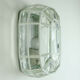 mid century SCONCE clear glass geometric design heinrich popp leuchten