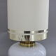 1970s Beautiful Large Glass and Brass Table Lamp ,Italy