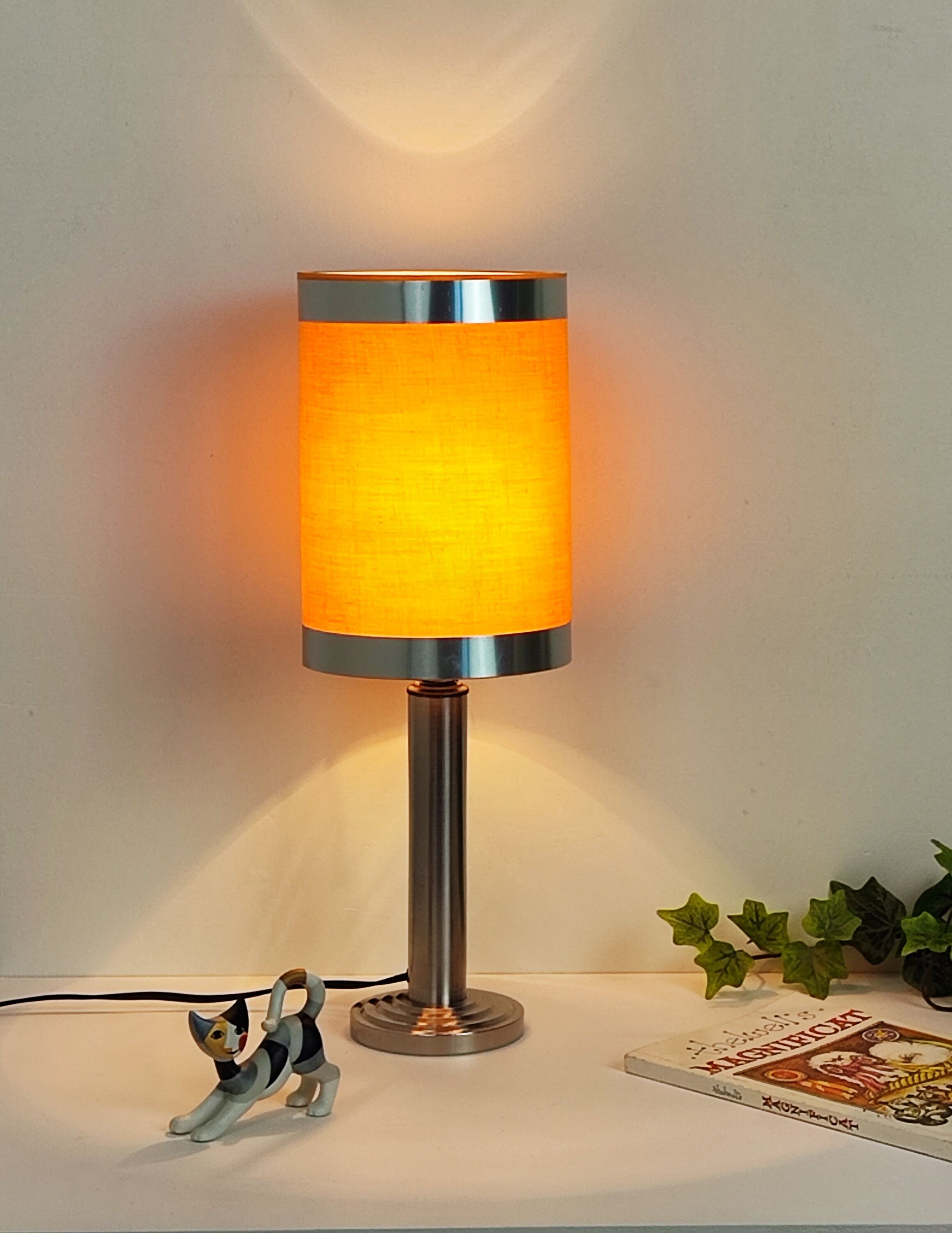 Lampe chromée années 70