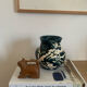 Vintage duck blue pot or vase