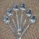 Small silver-plated metal spoons