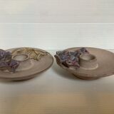 Pair of slip candle holders