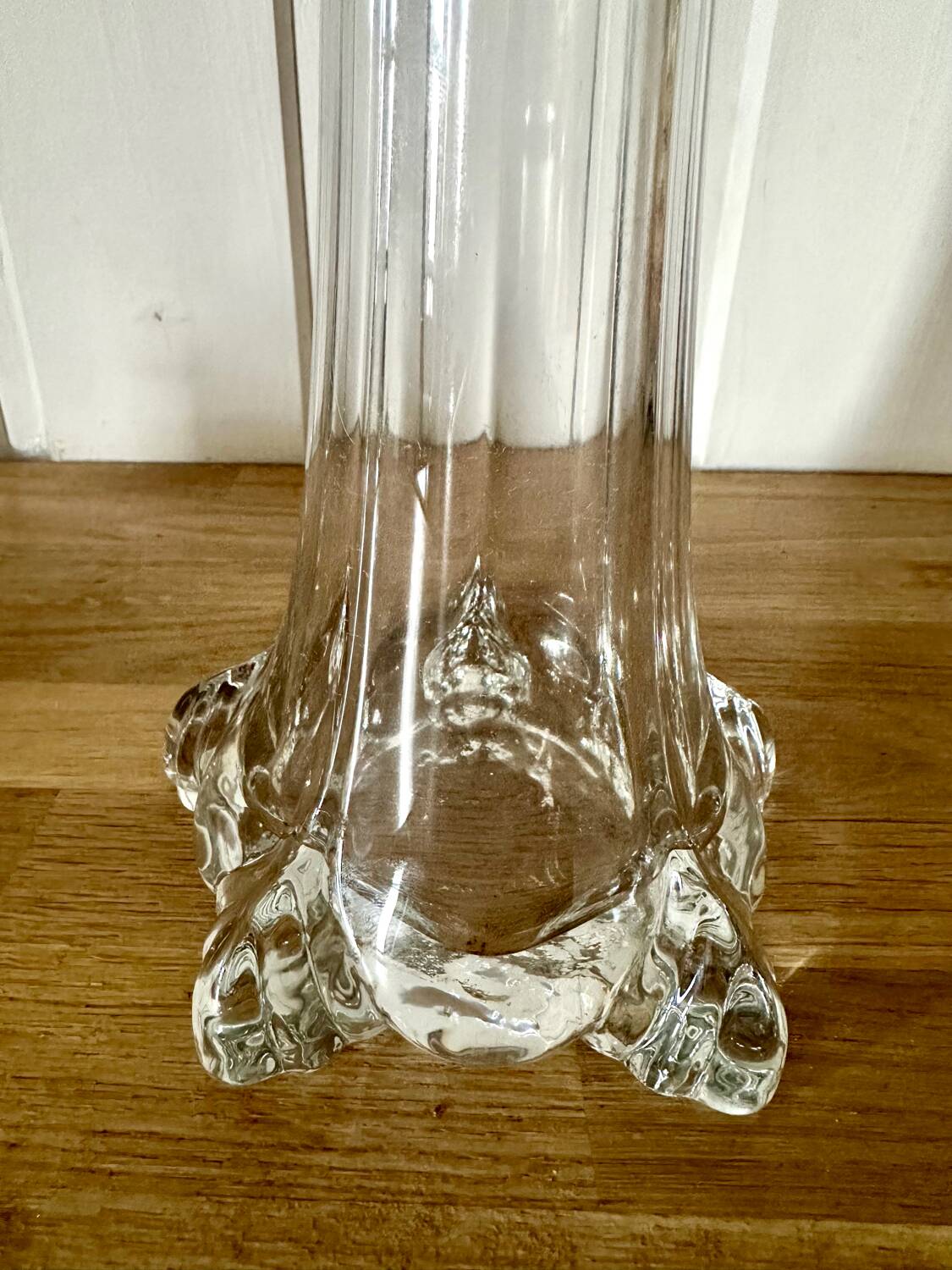Large art nouveau glass soliflore