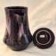 Vallauris ceramic coffee pot with brown and pink glaze A152-1