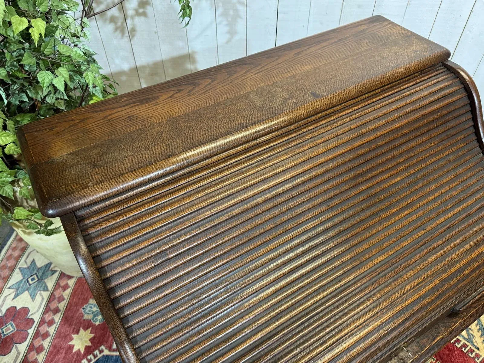 Bureau à cylindre en chêne