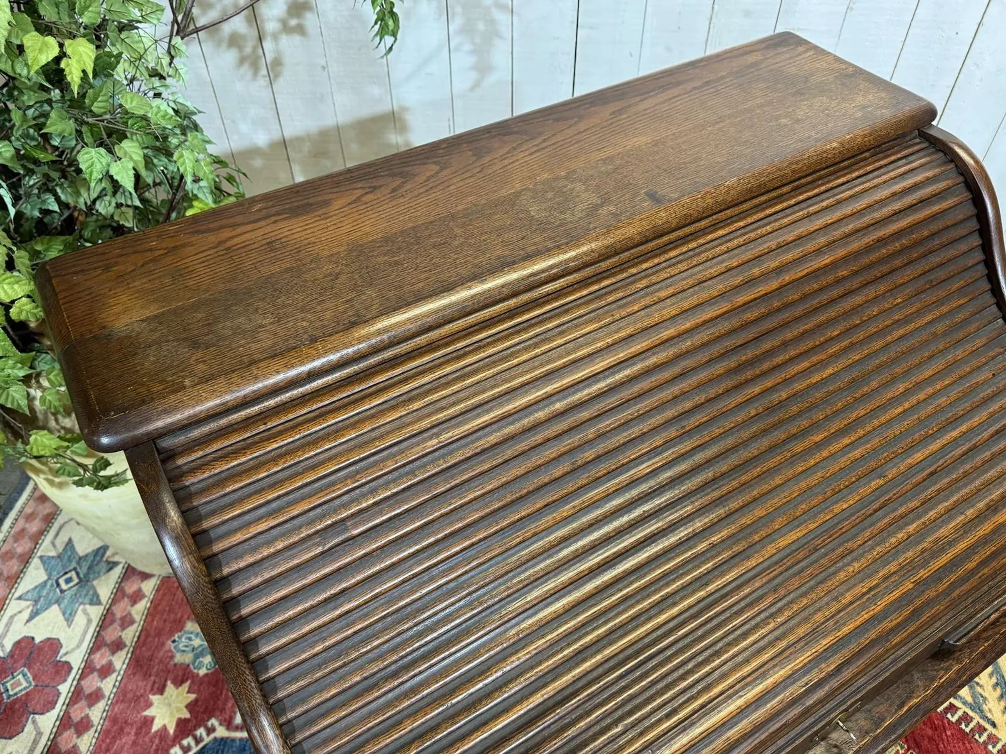 Bureau à cylindre en chêne