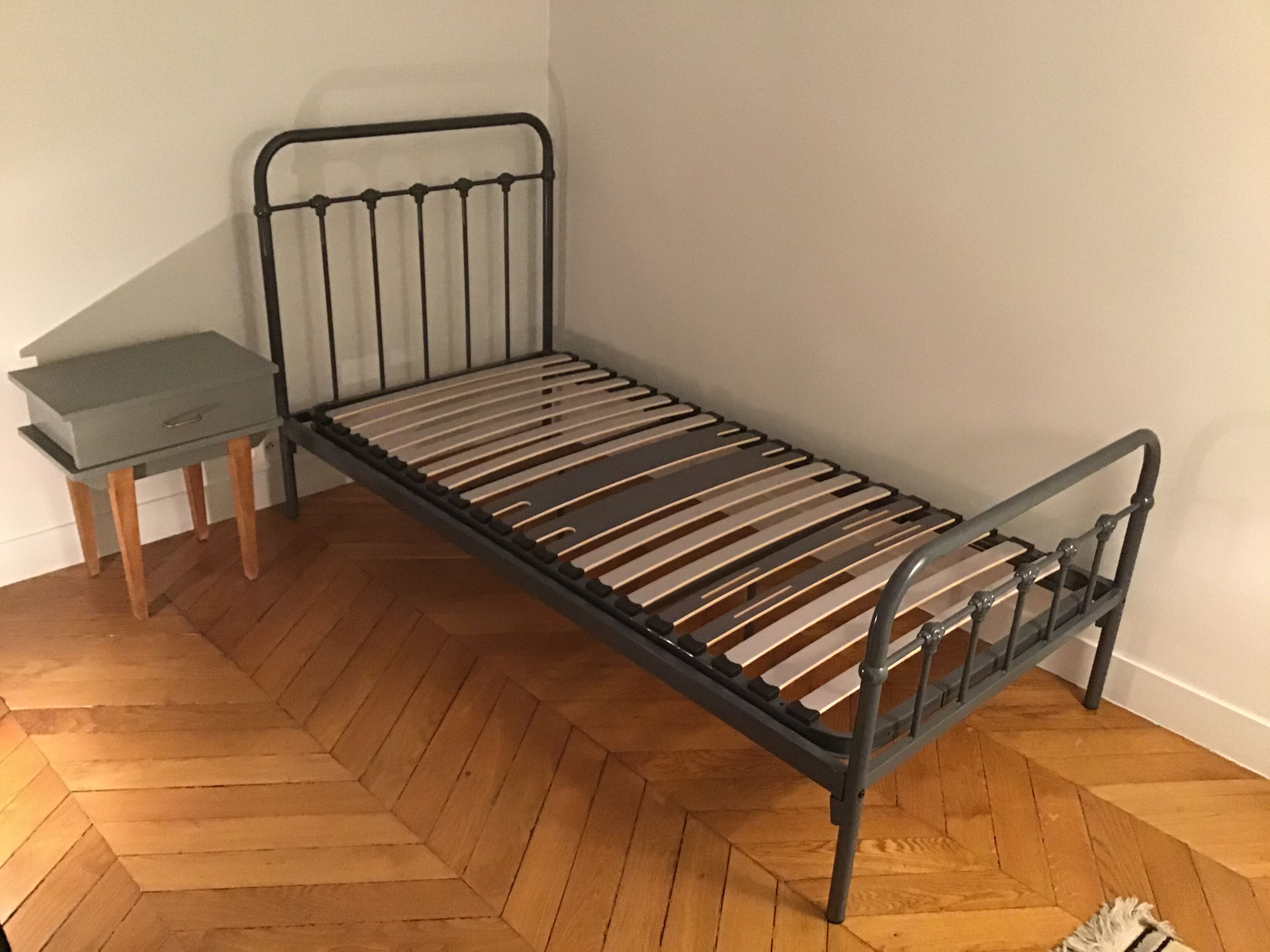 Child bed  bedside table