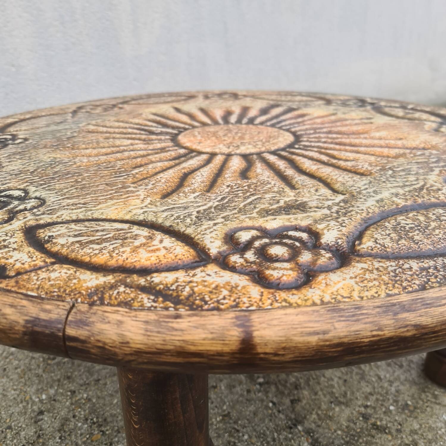 Table basse Céramique Vallauris François Chaty 1960