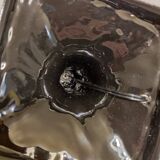 Black ceramic palm lamp