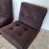 Paire de chauffeuses Roche Bobois
