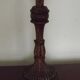 Vintage carved wooden lamp