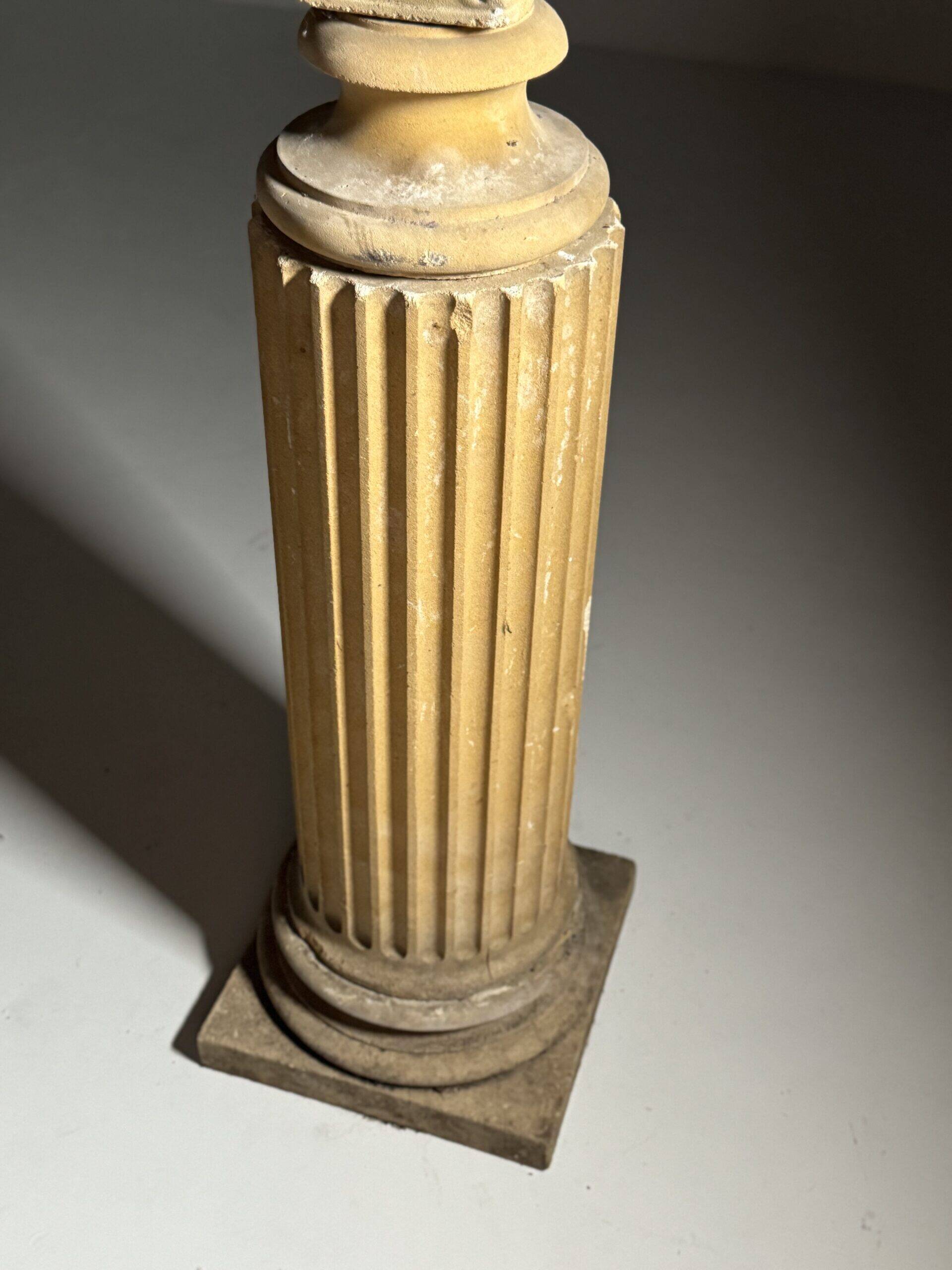 Bust on pedestal 20th century Antinous