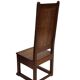 Art Deco High Back chair in oak minimalist design