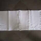 Old bolster case embroidered in cotton :180x41cm