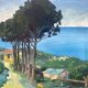 Mediterranean landscape signed from 1970