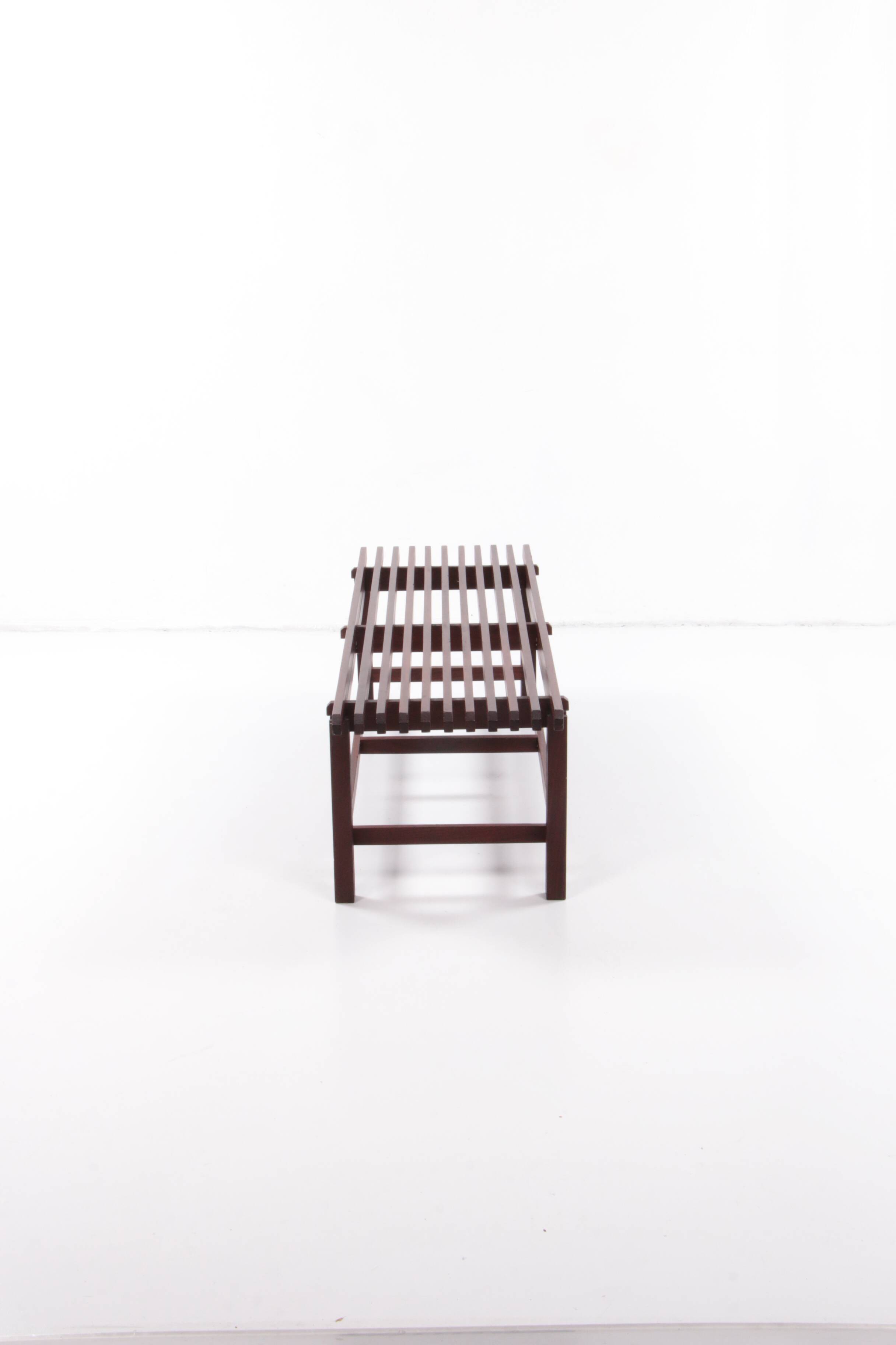 Vintage Wooden Bench, Italian Design 1960