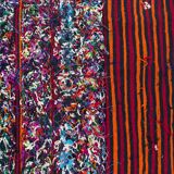Kilim Tellisse red wool flat carpet 145 x 270 cm